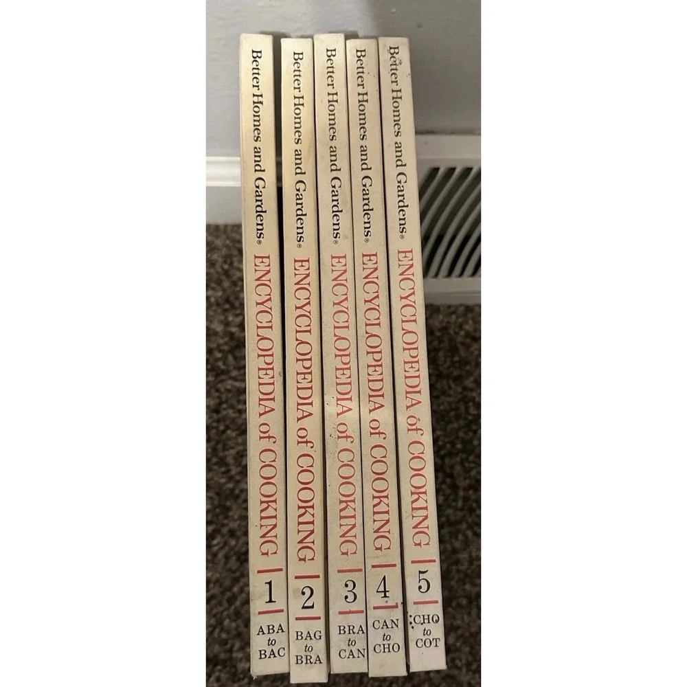 RARE Better Homes & Gardens Encyclopedia‎ of Cooking Set Vol. # 1-5 Vintage 1970
